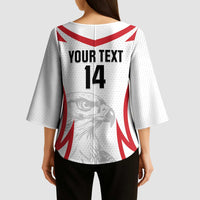 Jordan Football Custom Kimono Sleeve Blouse Go The Chivalrous Ones - Wonder Print Shop