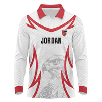 Jordan Football Custom Long Sleeve Polo Shirt Go The Chivalrous Ones - Wonder Print Shop