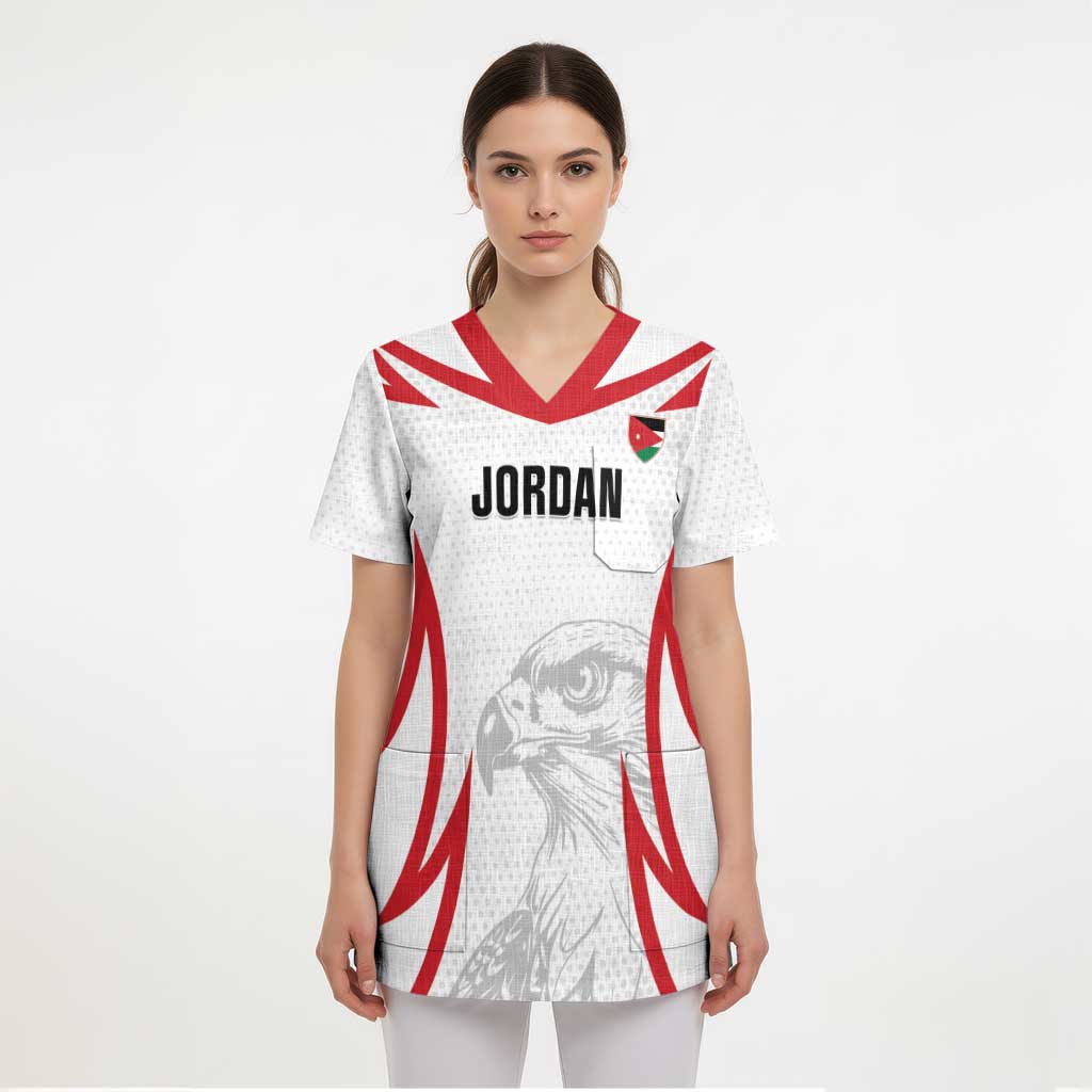 Jordan Football Custom Scrub Top Go The Chivalrous Ones - Wonder Print Shop