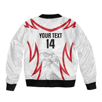 Jordan Football Custom Sleeve Zip Bomber Jacket Go The Chivalrous Ones - Wonder Print Shop