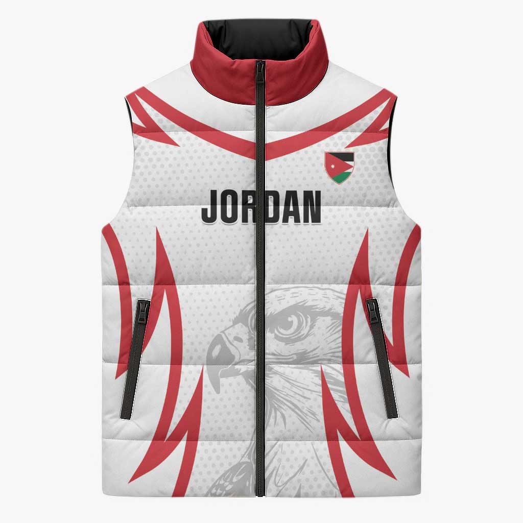 Jordan Football Custom Sleeveless Puffer Jacket Go The Chivalrous Ones - Wonder Print Shop