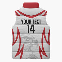 Jordan Football Custom Sleeveless Puffer Jacket Go The Chivalrous Ones - Wonder Print Shop