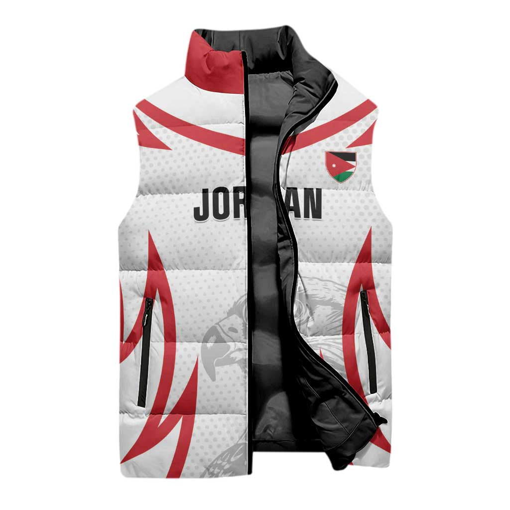 Jordan Football Custom Sleeveless Puffer Jacket Go The Chivalrous Ones - Wonder Print Shop