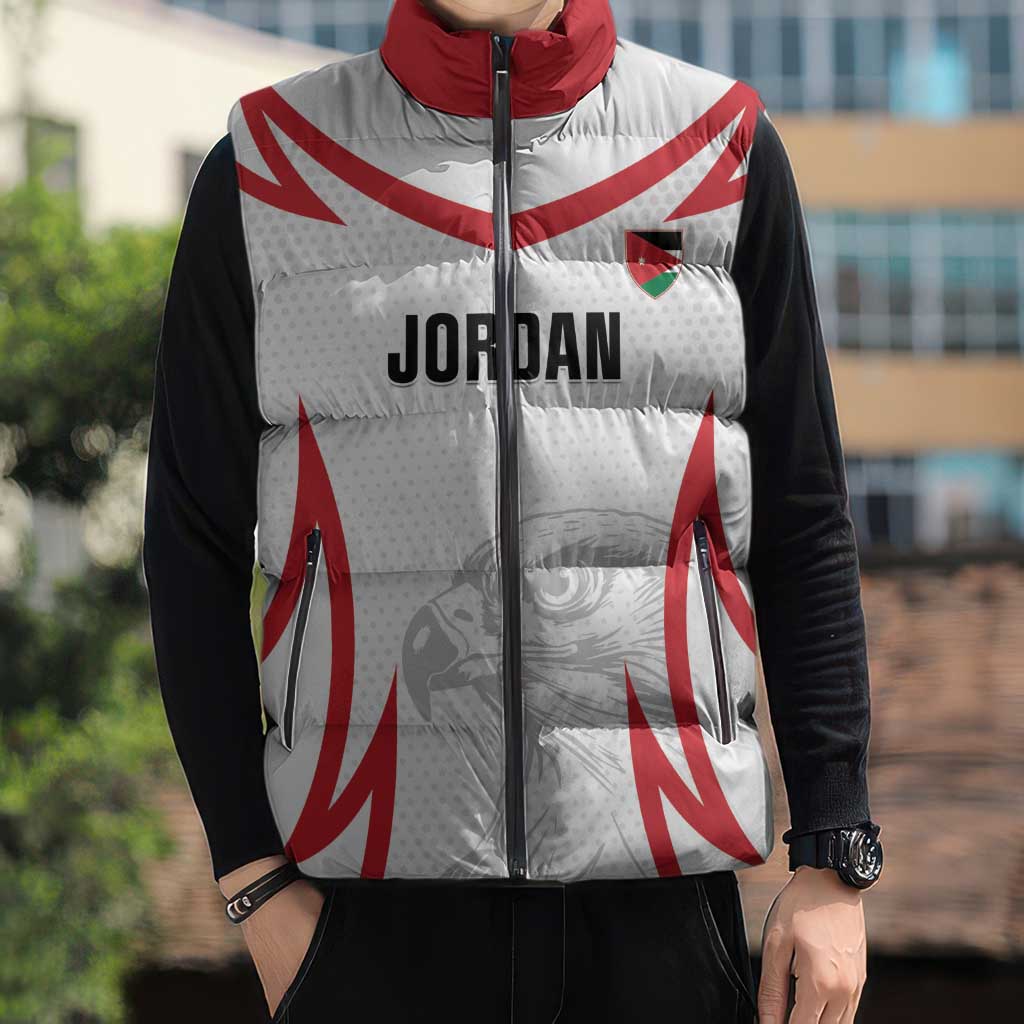 Jordan Football Custom Sleeveless Puffer Jacket Go The Chivalrous Ones - Wonder Print Shop