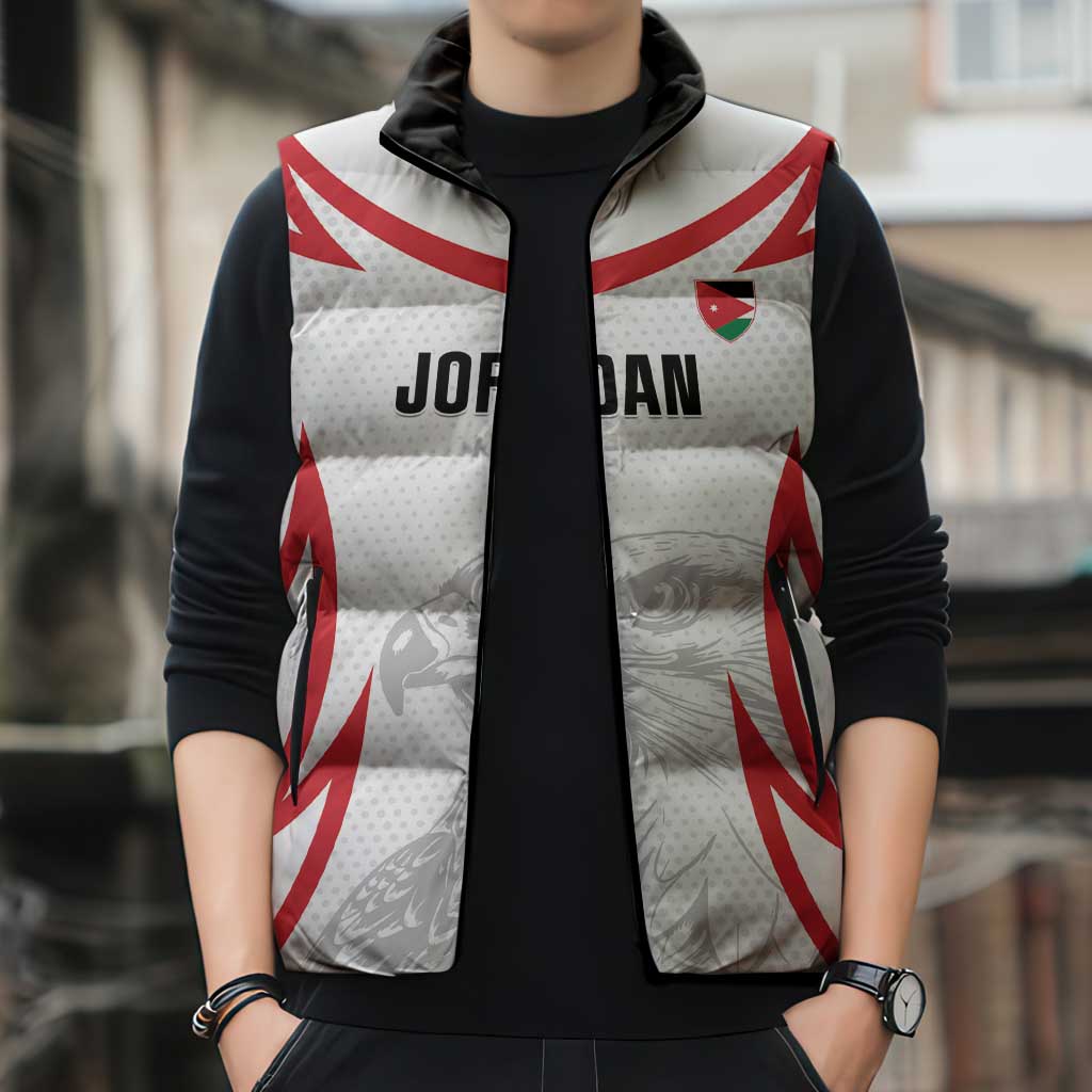 Jordan Football Custom Sleeveless Puffer Jacket Go The Chivalrous Ones - Wonder Print Shop