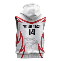 Jordan Football Custom Sleeveless Zip Hoodie Go The Chivalrous Ones - Wonder Print Shop