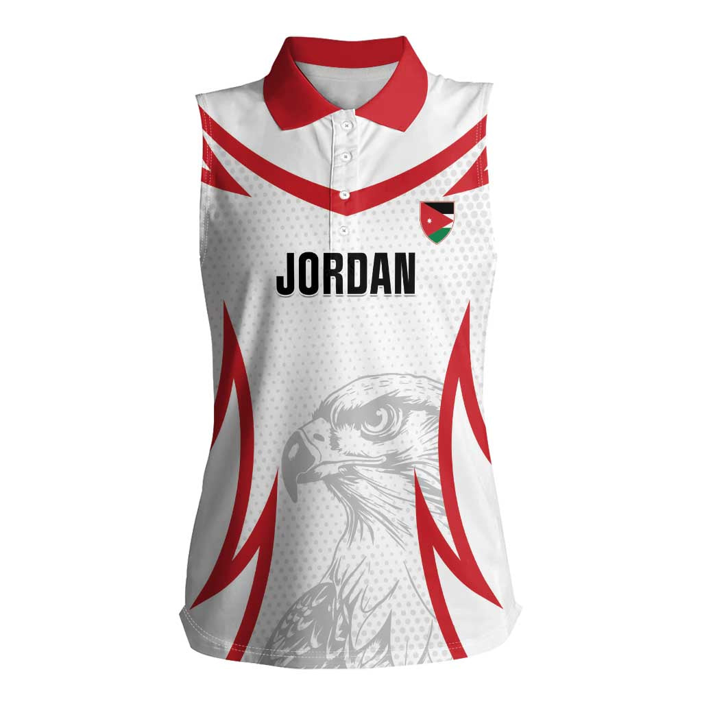 Jordan Football Custom Women Sleeveless Polo Shirt Go The Chivalrous Ones - Wonder Print Shop