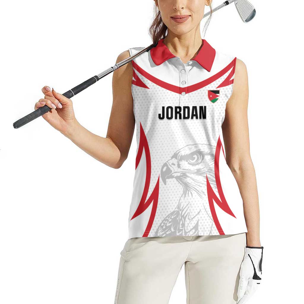 Jordan Football Custom Women Sleeveless Polo Shirt Go The Chivalrous Ones - Wonder Print Shop