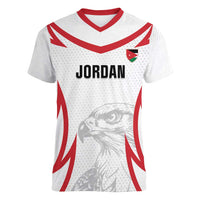 Jordan Football Custom Women V-Neck T-Shirt Go The Chivalrous Ones - Wonder Print Shop