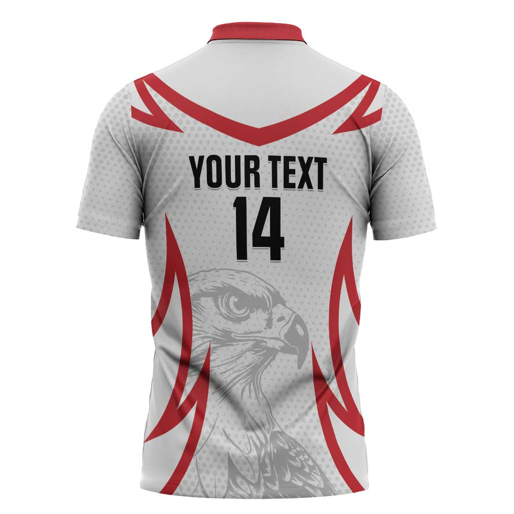 Jordan Football Custom Zipper Polo Shirt Go The Chivalrous Ones - Wonder Print Shop