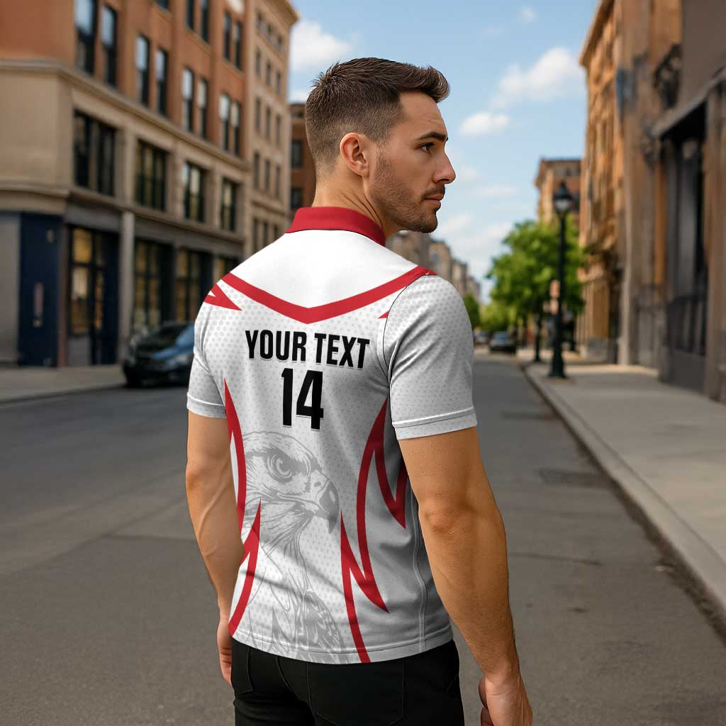 Jordan Football Custom Zipper Polo Shirt Go The Chivalrous Ones - Wonder Print Shop