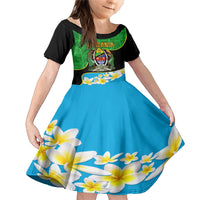 Personalised Tanzania Independence Day Family Matching Mermaid Dress and Hawaiian Shirt Heri ya Siku ya Uhuru African Pattern - Wonder Print Shop