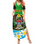 Personalised Tanzania Independence Day Family Matching Summer Maxi Dress and Hawaiian Shirt Heri ya Siku ya Uhuru African Pattern - Wonder Print Shop