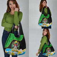 Personalised Tanzania Independence Day Grocery Bag Heri ya Siku ya Uhuru African Pattern