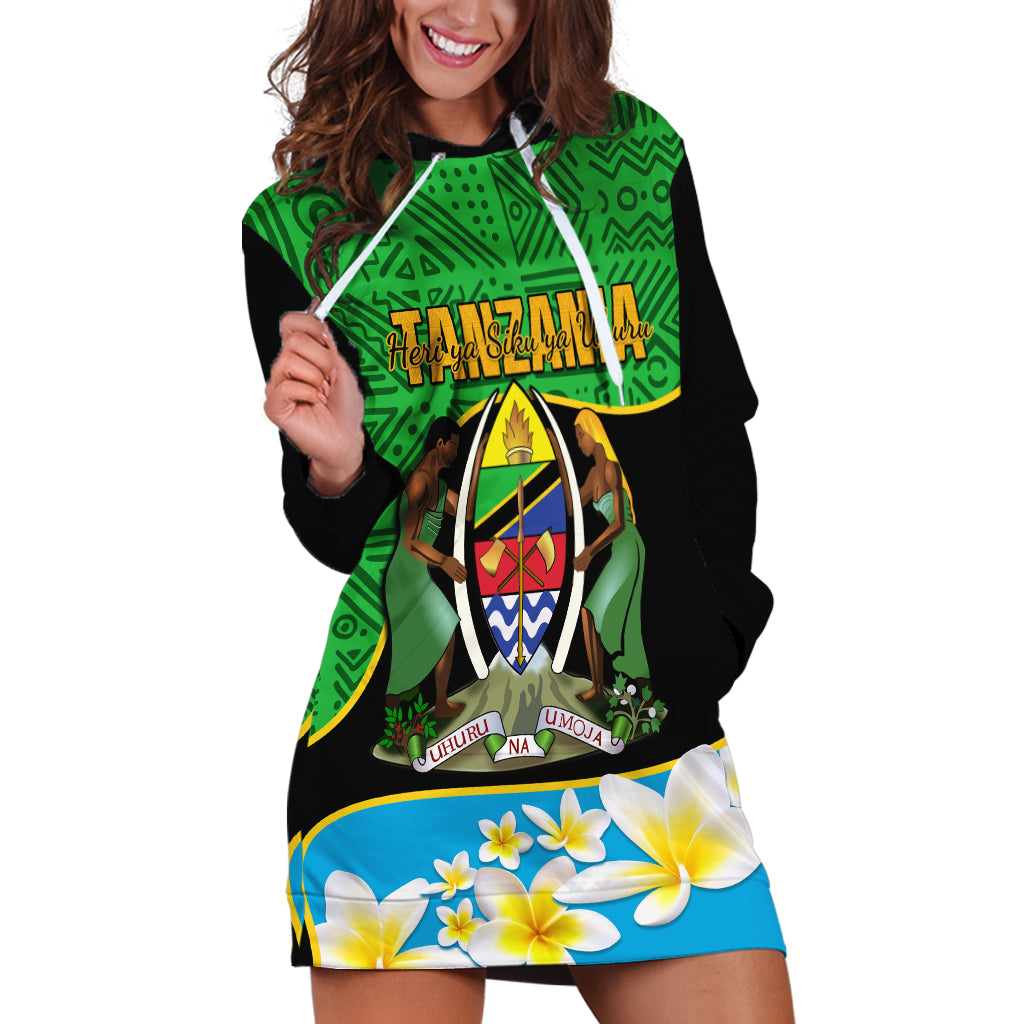 personalised-tanzania-independence-day-hoodie-dress-heri-ya-siku-ya-uhuru-african-pattern
