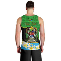 Personalised Tanzania Independence Day Men Tank Top Heri ya Siku ya Uhuru African Pattern - Wonder Print Shop