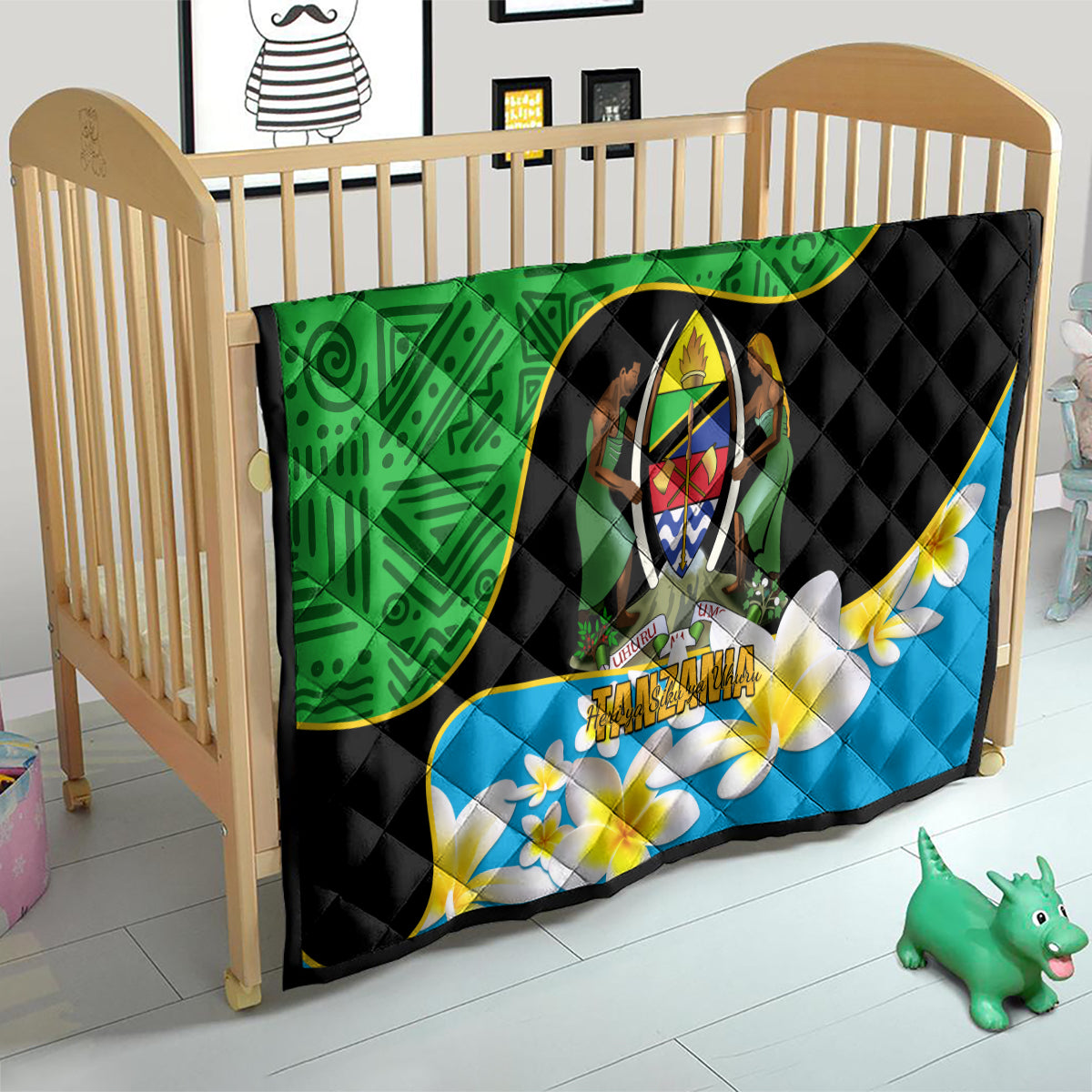 Personalised Tanzania Independence Day Quilt Heri ya Siku ya Uhuru African Pattern - Wonder Print Shop