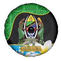 Personalised Tanzania Independence Day Spare Tire Cover Heri ya Siku ya Uhuru African Pattern - Wonder Print Shop