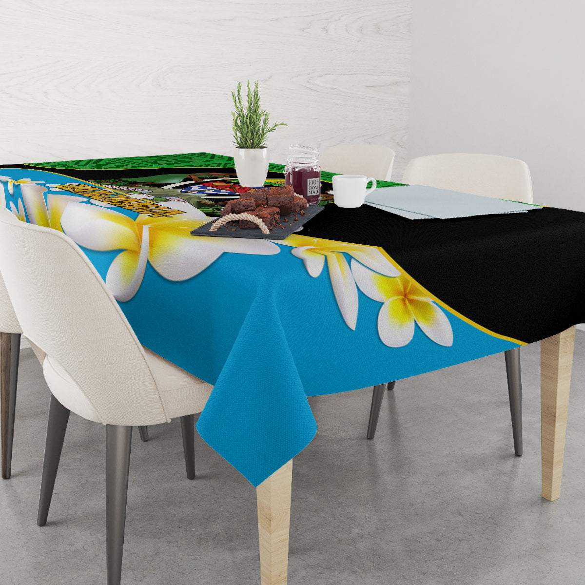 Personalised Tanzania Independence Day Tablecloth Heri ya Siku ya Uhuru African Pattern - Wonder Print Shop
