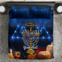 Personalised Hanukkah Bedding Set Menorah Happy Jewish Holiday - Wonder Print Shop