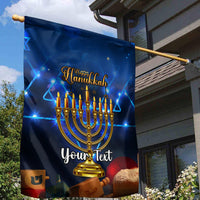 Personalised Hanukkah Garden Flag Menorah Happy Jewish Holiday - Wonder Print Shop
