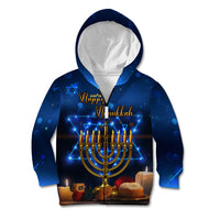 Personalised Hanukkah Kid Hoodie Menorah Happy Jewish Holiday - Wonder Print Shop