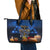 Personalised Hanukkah Leather Tote Bag Menorah Happy Jewish Holiday - Wonder Print Shop