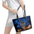 Personalised Hanukkah Leather Tote Bag Menorah Happy Jewish Holiday - Wonder Print Shop