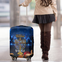 Personalised Hanukkah Luggage Cover Menorah Happy Jewish Holiday - Wonder Print Shop