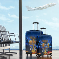 Personalised Hanukkah Luggage Cover Menorah Happy Jewish Holiday - Wonder Print Shop