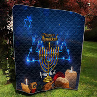 Personalised Hanukkah Quilt Menorah Happy Jewish Holiday - Wonder Print Shop