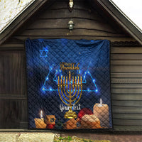 Personalised Hanukkah Quilt Menorah Happy Jewish Holiday - Wonder Print Shop