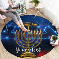 personalised-hanukkah-round-carpet-menorah-happy-jewish-holiday