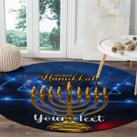 personalised-hanukkah-round-carpet-menorah-happy-jewish-holiday