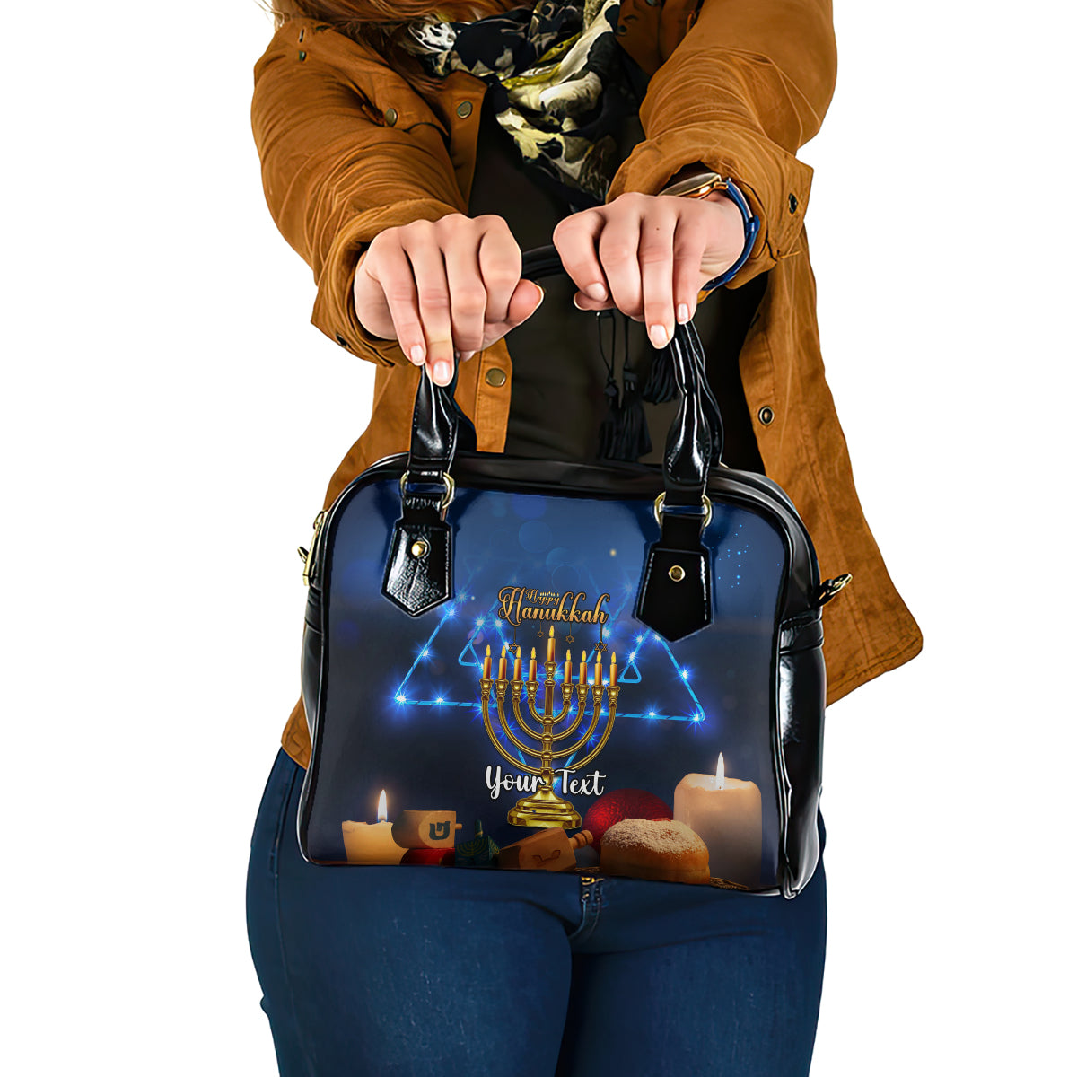 personalised-hanukkah-shoulder-handbag-menorah-happy-jewish-holiday