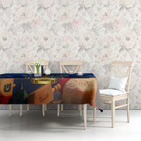 Personalised Hanukkah Tablecloth Menorah Happy Jewish Holiday - Wonder Print Shop