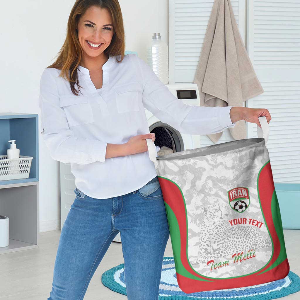 Iran Football Custom Laundry Basket Come On Team Melli Cheetah - Wonder Print Shop