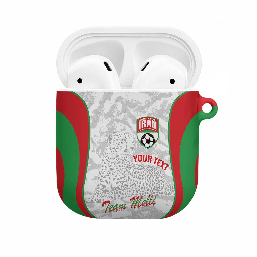 Iran Football Custom AirPods Case Come On Team Melli Cheetah - Wonder Print Shop
