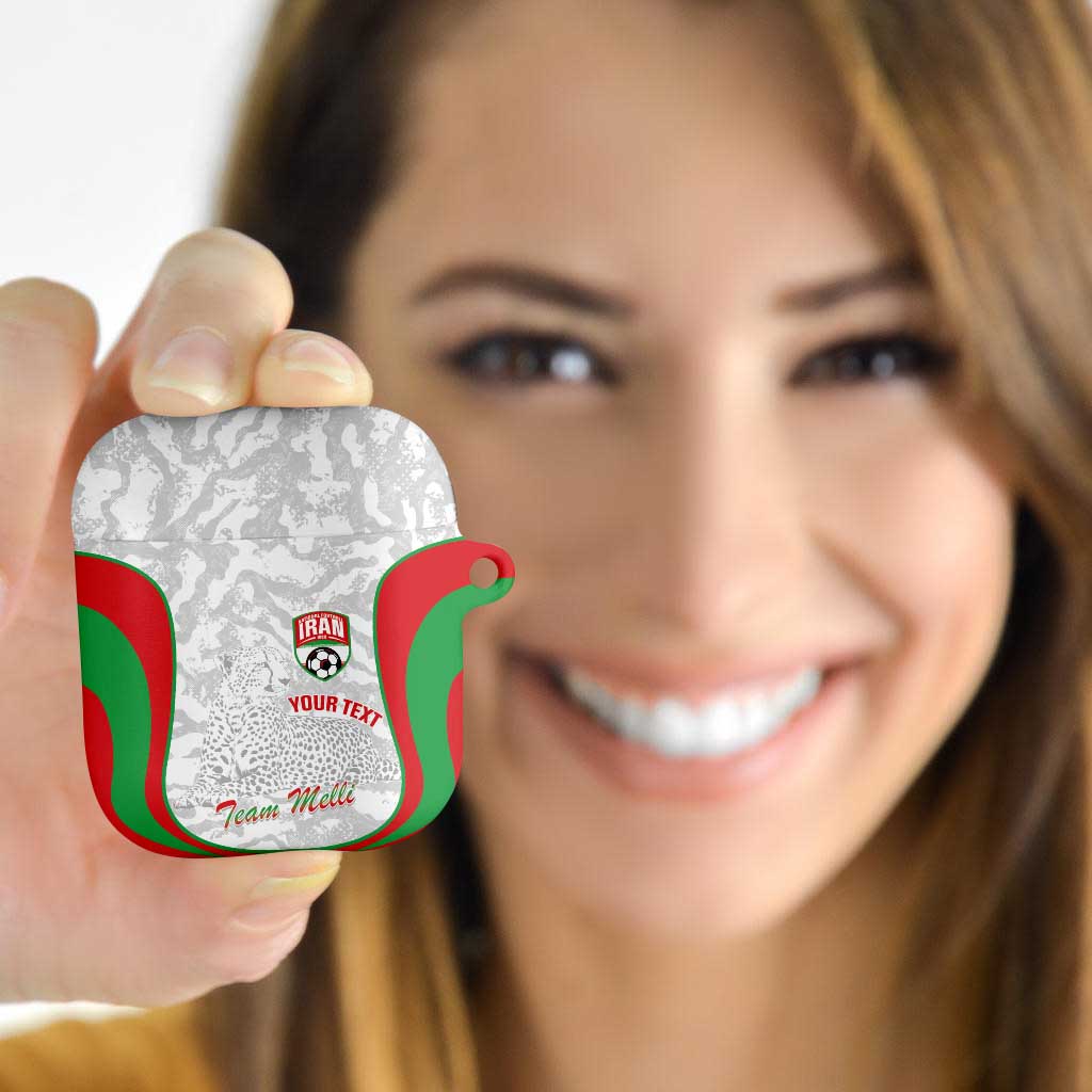 Iran Football Custom AirPods Case Come On Team Melli Cheetah - Wonder Print Shop