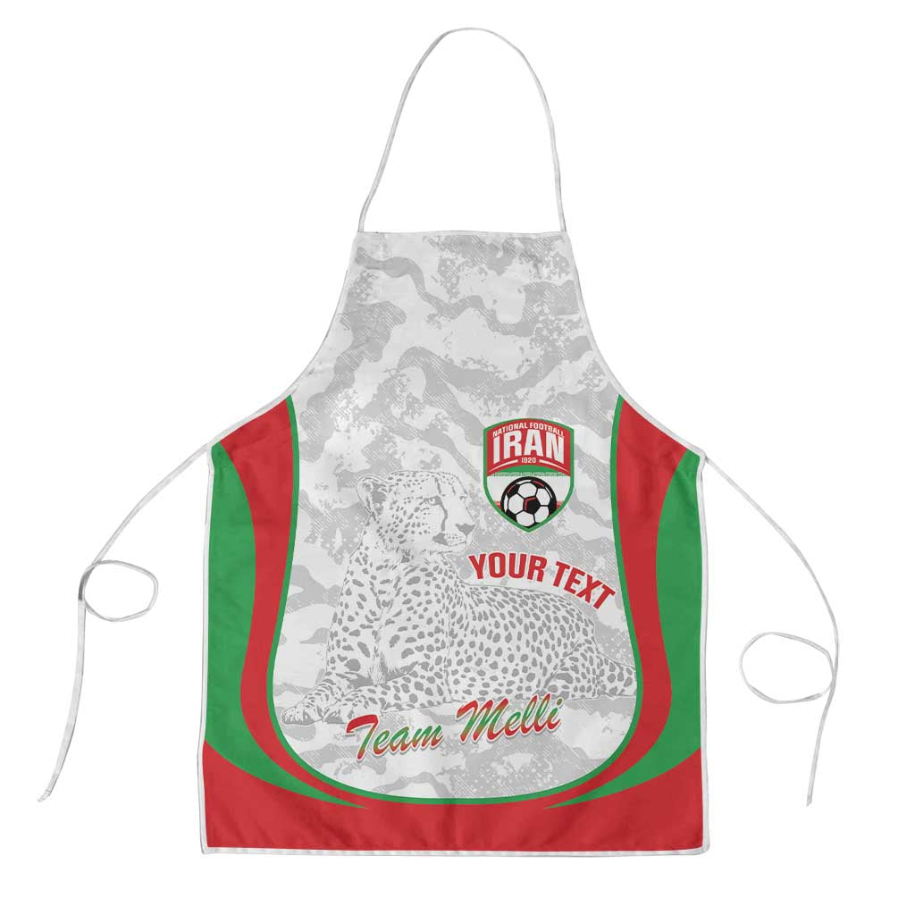 Iran Football Custom Apron Come On Team Melli Cheetah - Wonder Print Shop