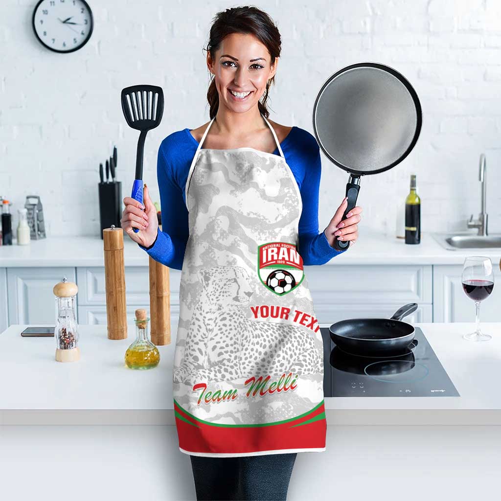 Iran Football Custom Apron Come On Team Melli Cheetah - Wonder Print Shop