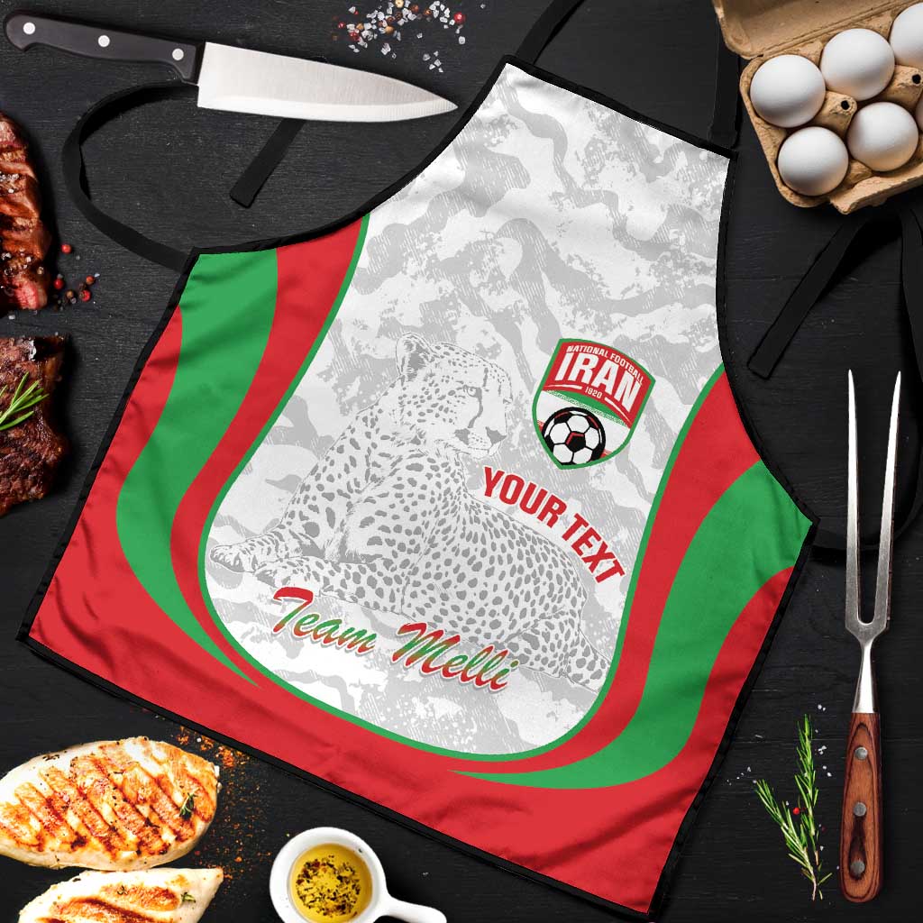 Iran Football Custom Apron Come On Team Melli Cheetah - Wonder Print Shop