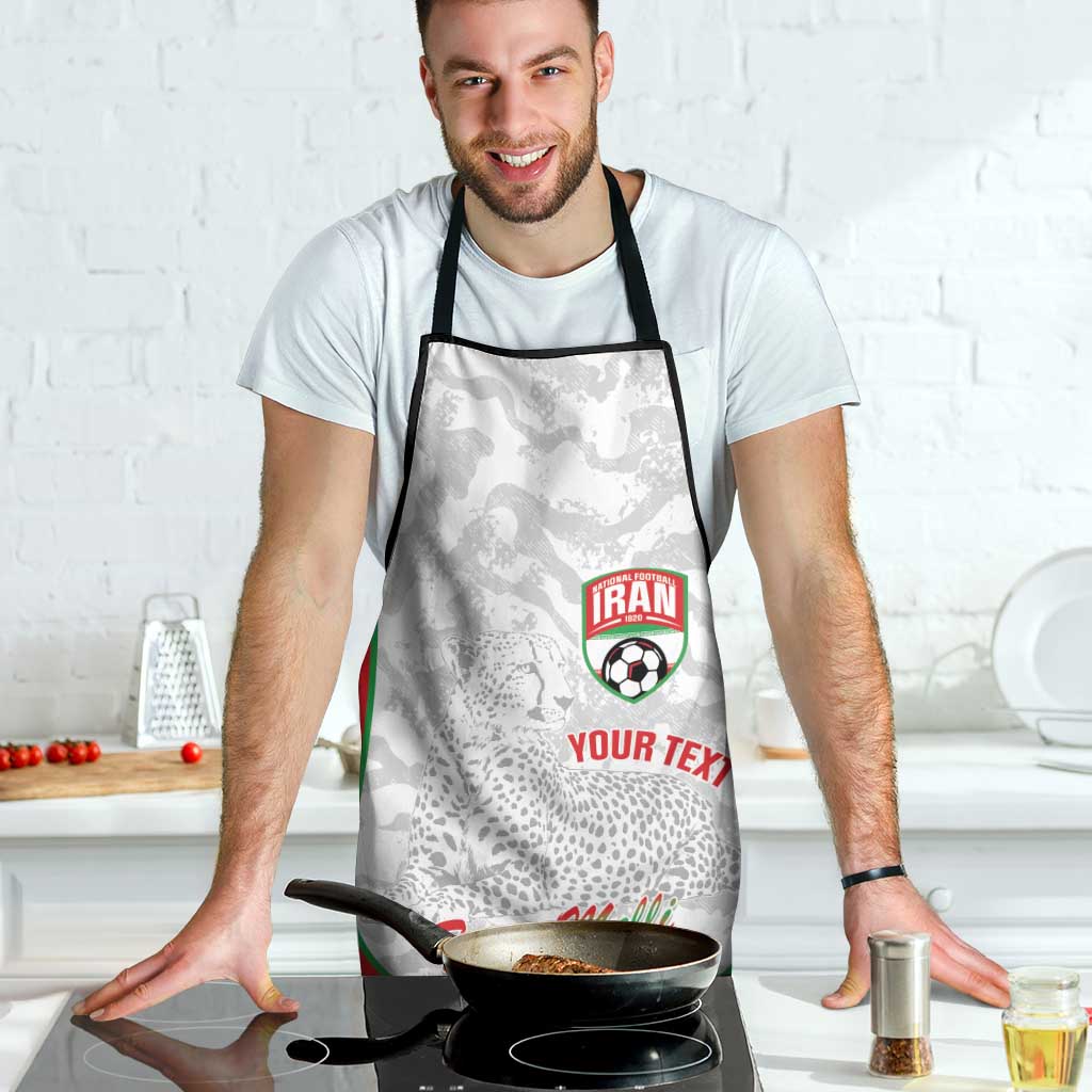 Iran Football Custom Apron Come On Team Melli Cheetah - Wonder Print Shop