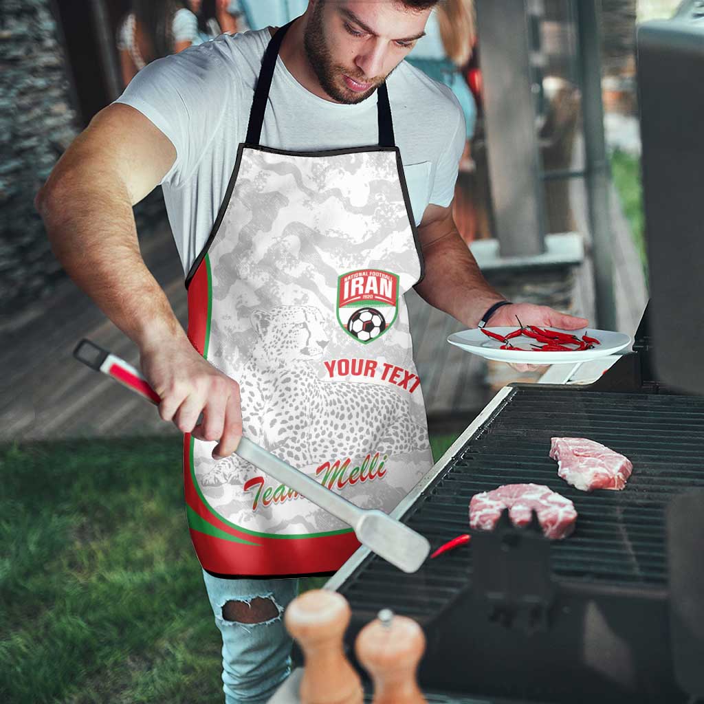 Iran Football Custom Apron Come On Team Melli Cheetah - Wonder Print Shop