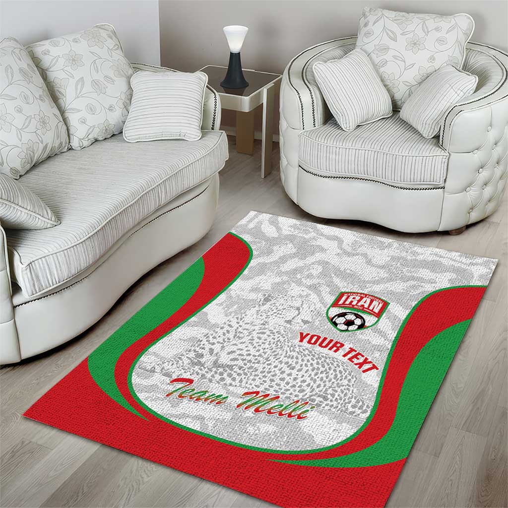 Iran Football Custom Area Rug Come On Team Melli Cheetah - Wonder Print Shop