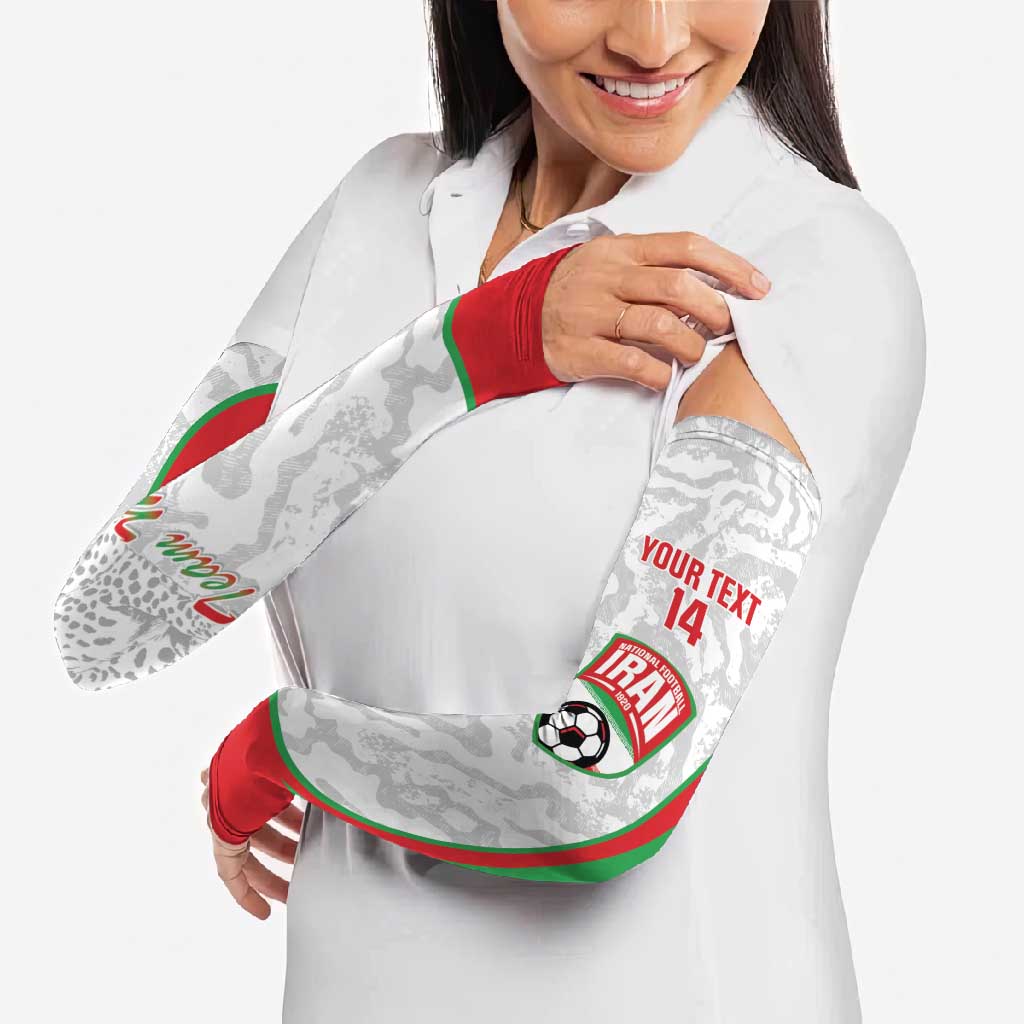 Iran Football Custom Arm Sleeves Come On Team Melli Cheetah - Wonder Print Shop