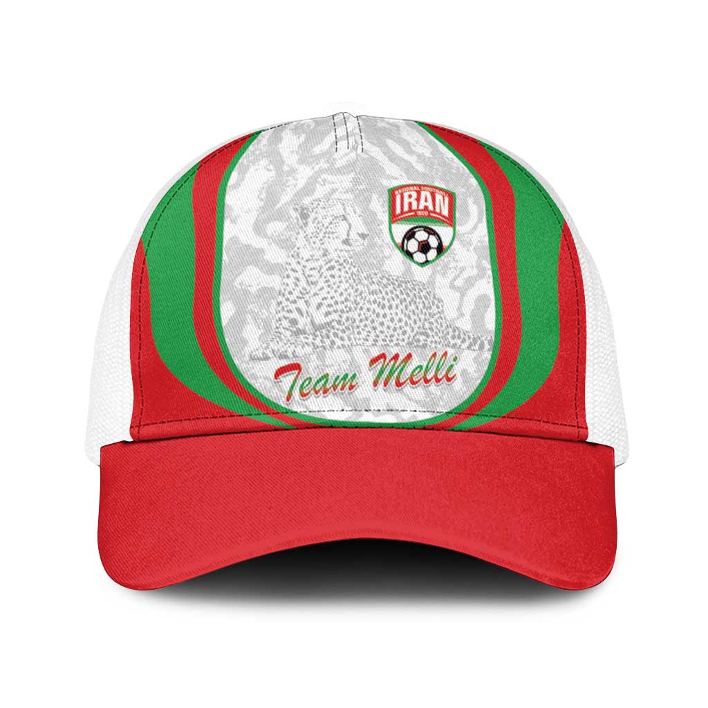 Iran Football Baseball Net Cap Come On Team Melli Cheetah - Wonder Print Shop