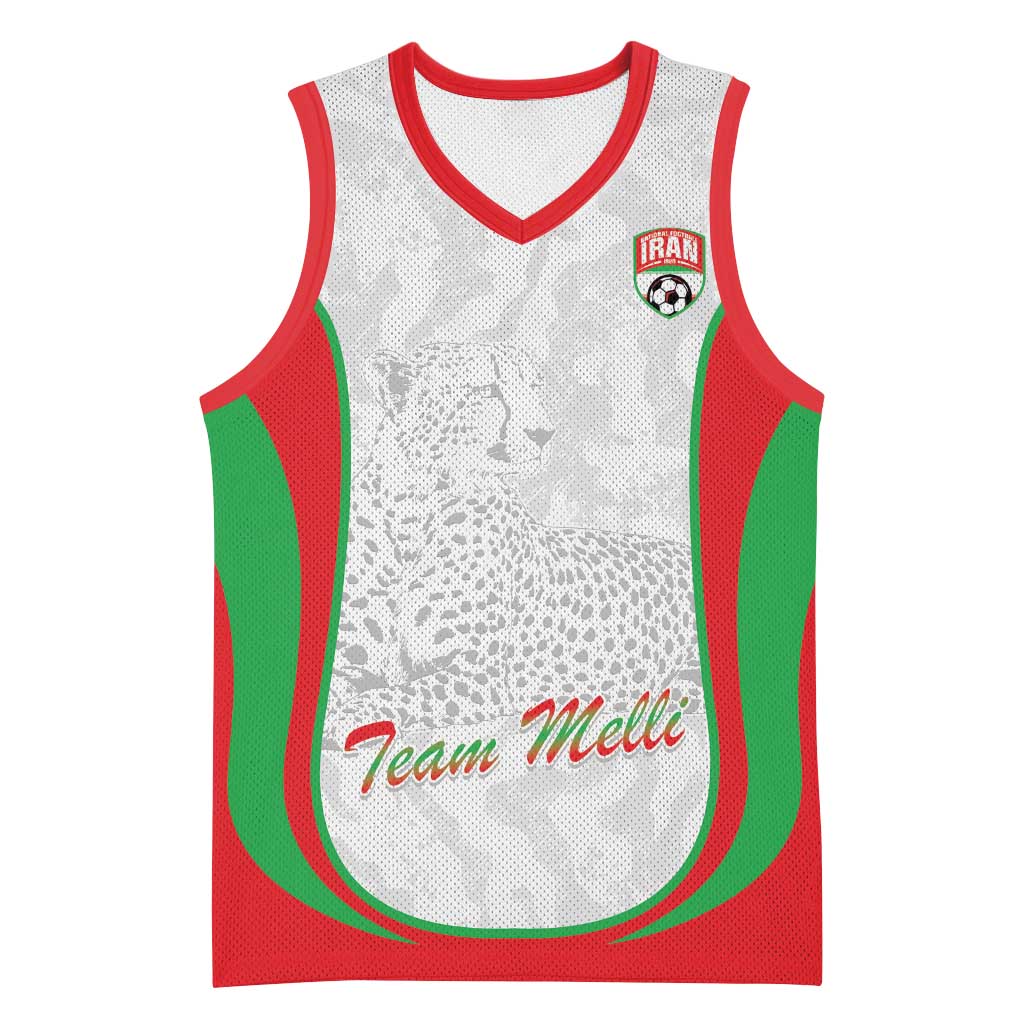 Iran Football Custom Basketball Jersey Come On Team Melli Cheetah - Wonder Print Shop