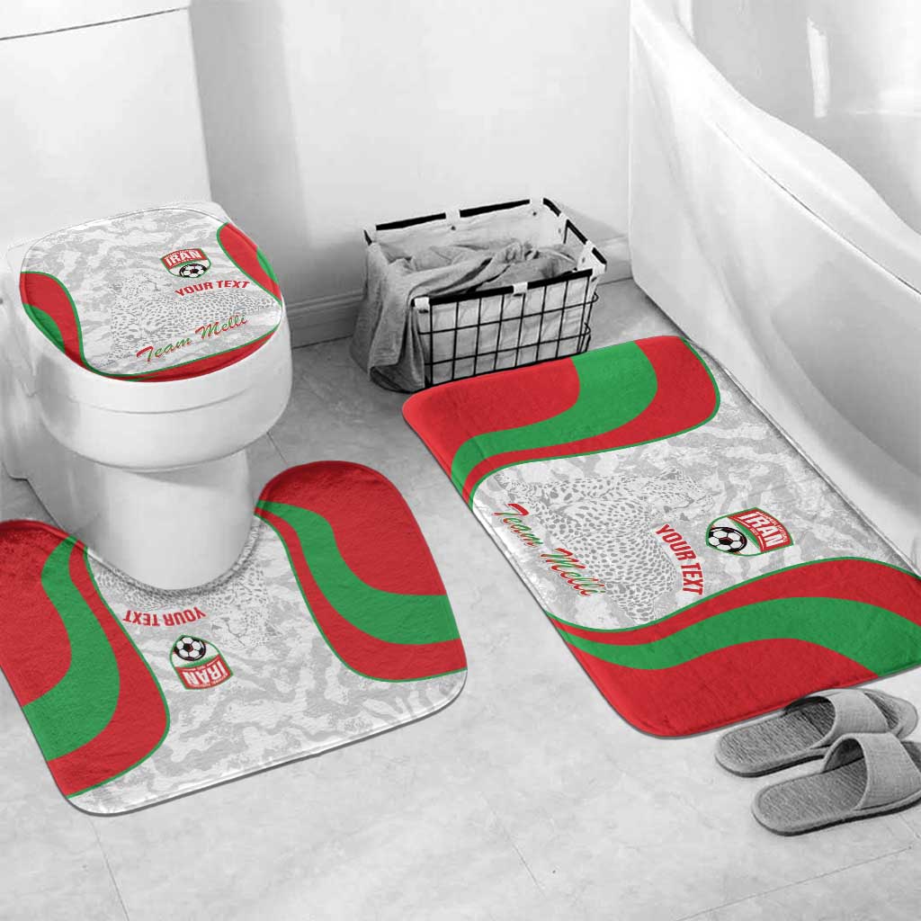 Iran Football Custom Bathroom Set Come On Team Melli Cheetah - Wonder Print Shop
