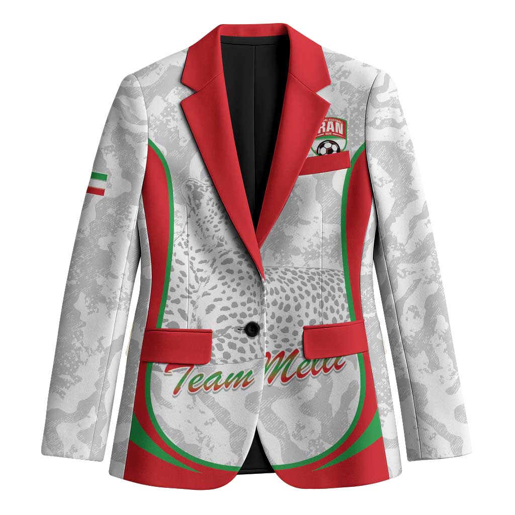 Iran Football Custom Blazer Come On Team Melli Cheetah - Wonder Print Shop